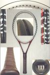 W0159 【中古テニスラケット】ウイルソン ・W6 WILD CRIMSON